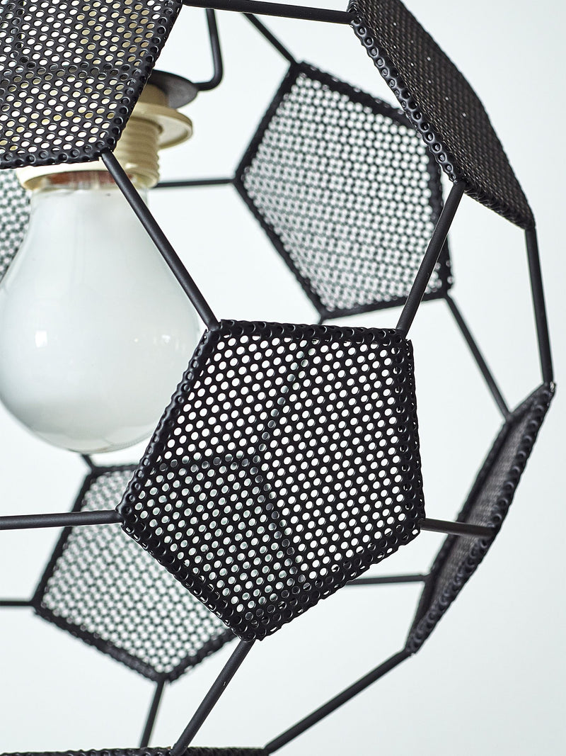 Monochrome football ceiling light shade (British brand)