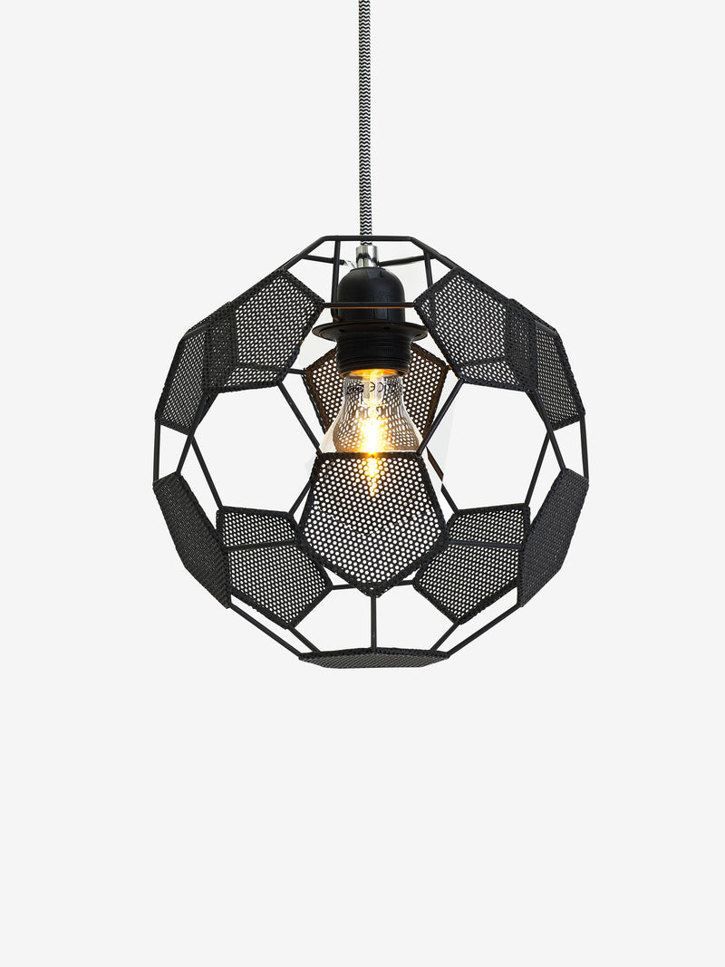 Monochrome football ceiling light shade (British brand)
