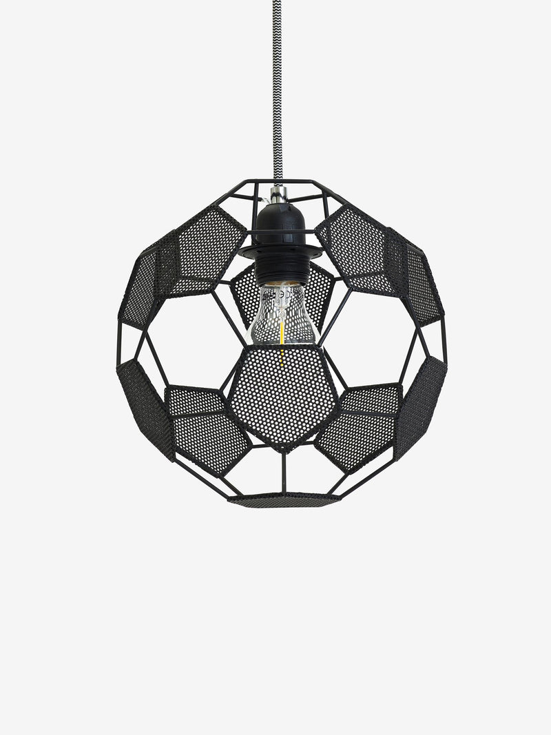 Monochrome football ceiling light shade (British brand)