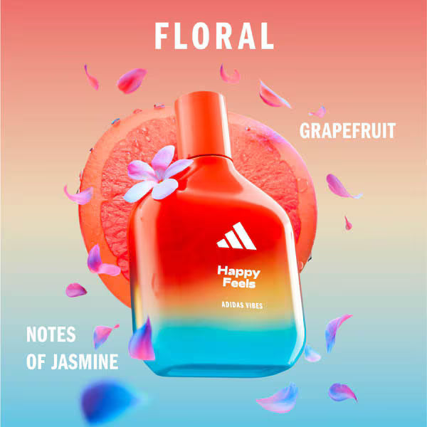 adidas Vibes Happy Feels perfume 100ml - British product