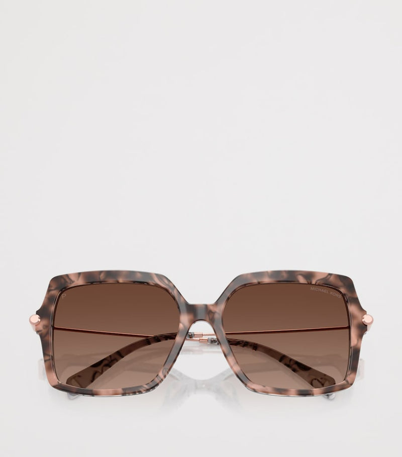 Michael Kors Quogue square tortoiseshell sunglasses, imported from the UK
