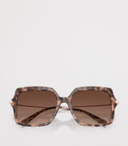 Michael Kors Quogue square tortoiseshell sunglasses, imported from the UK