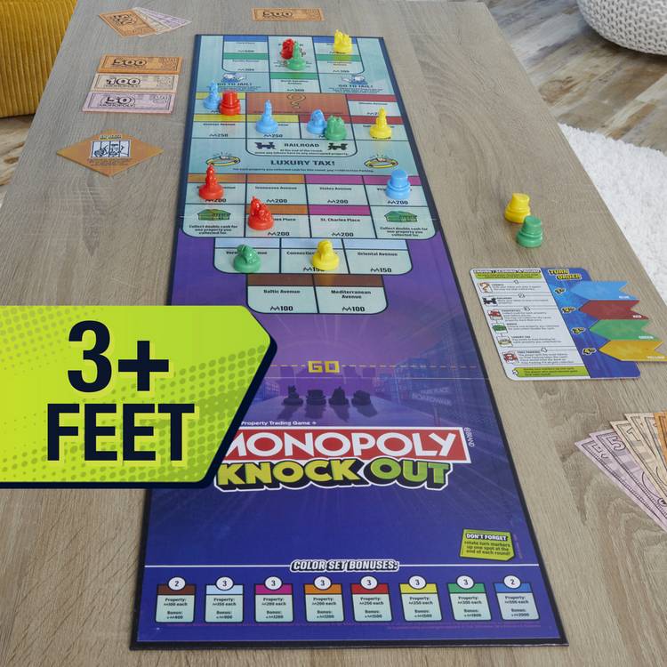 Hasbro Monopoly Knockout board game (British brand)