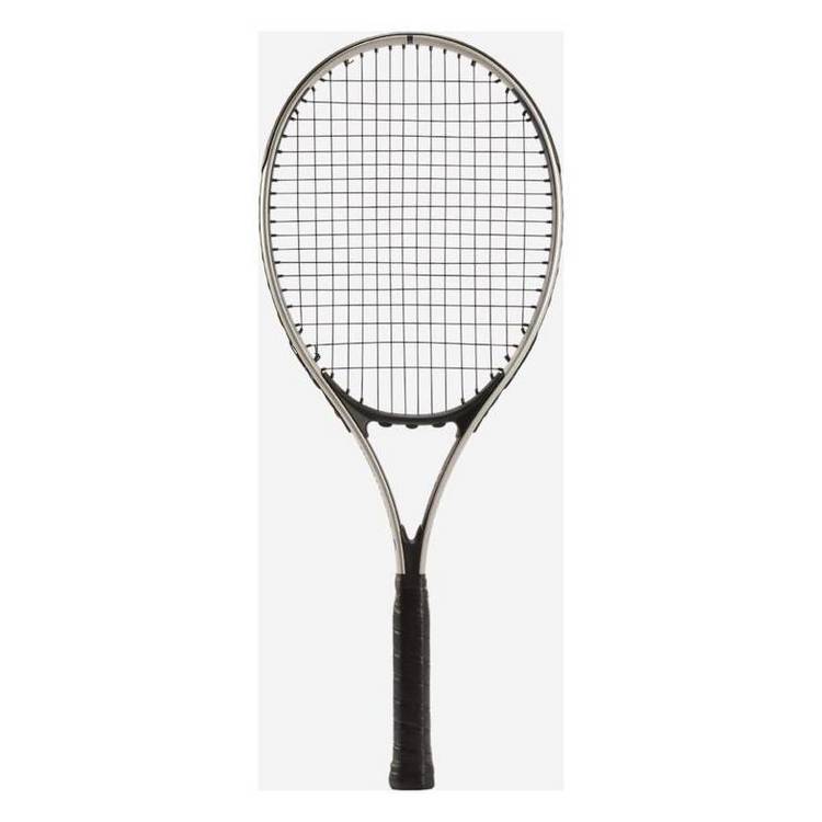 Decathlon adult tennis racket grey blue aluminium frame, UK version