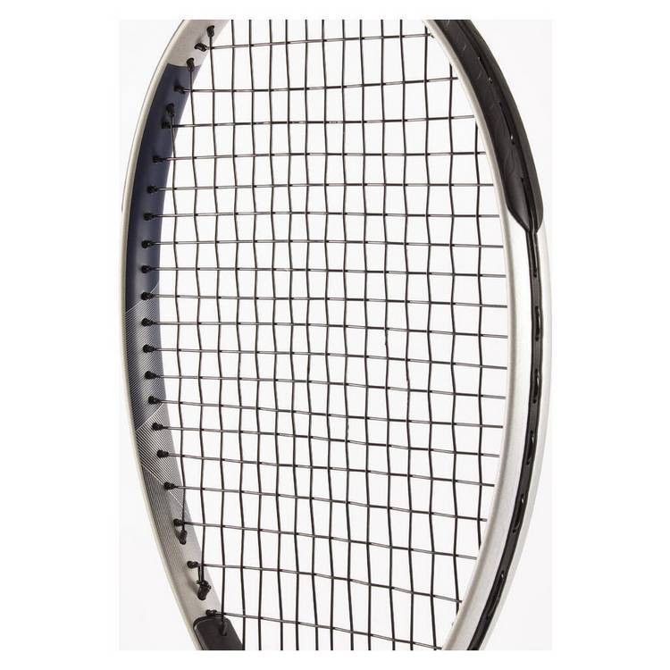 Decathlon adult tennis racket grey blue aluminium frame, UK version