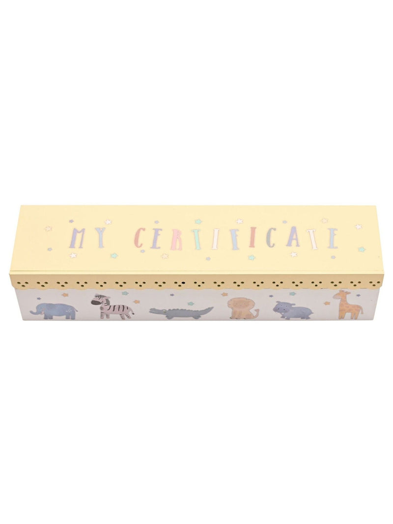 Widdop white scallop animal certificate holder, UK version
