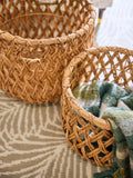 Nina Campbell water hyacinth storage baskets set of 2 (British brand)