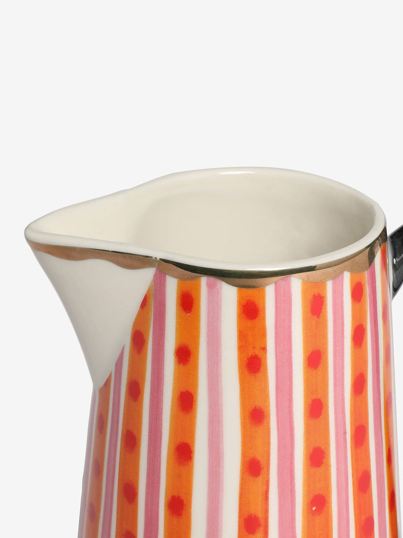 Lucy Tiffney stripe vase jug - British product