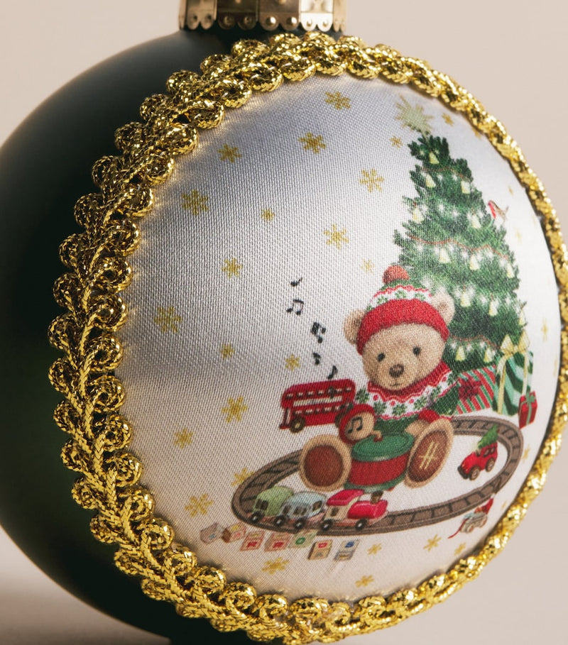 Harrods bear bauble Christmas decoration - British product