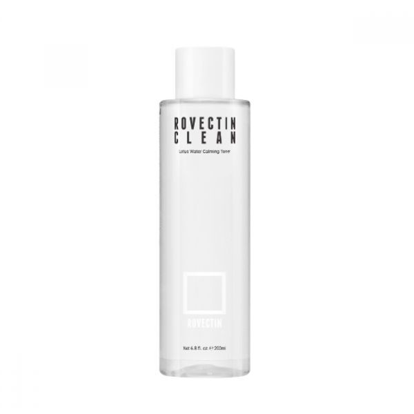 Rovectin Clean Lotus Water Calming Toner 200ml, imported from the UK
