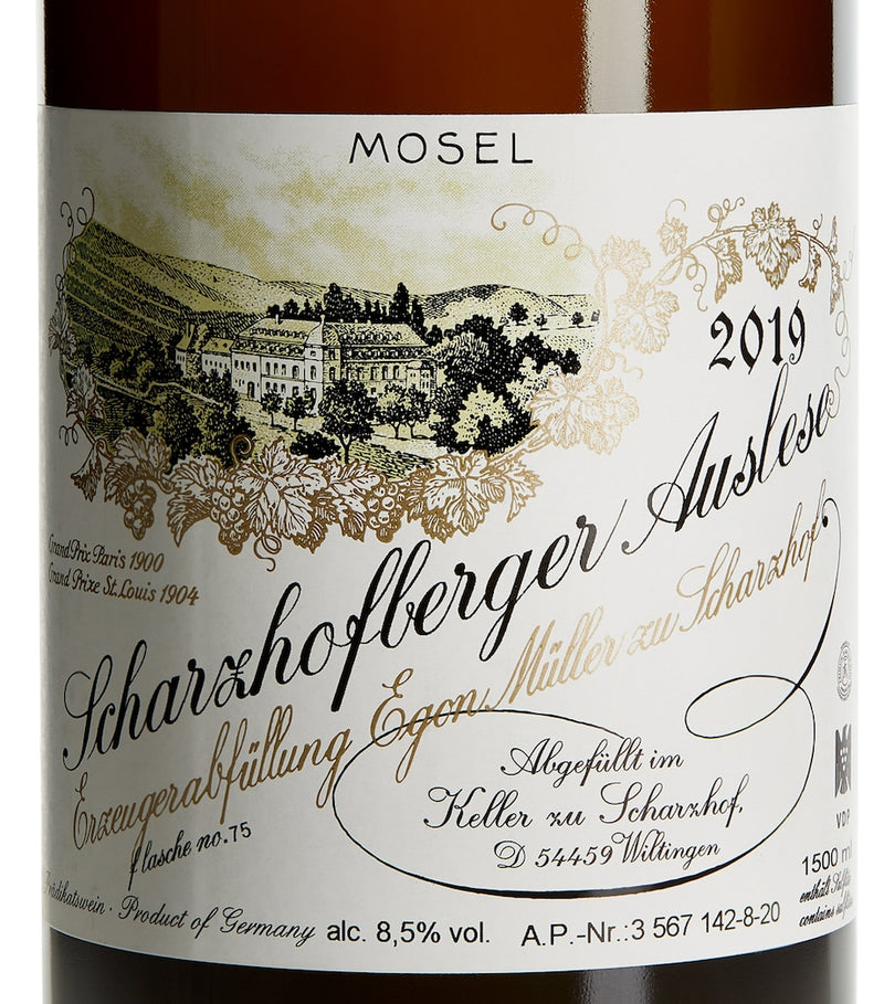 Egon Muller Riesling Auslese 2019 Magnum 1.5L - British product