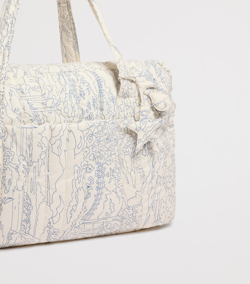 Bonpoint organic cotton floral changing bag, UK version