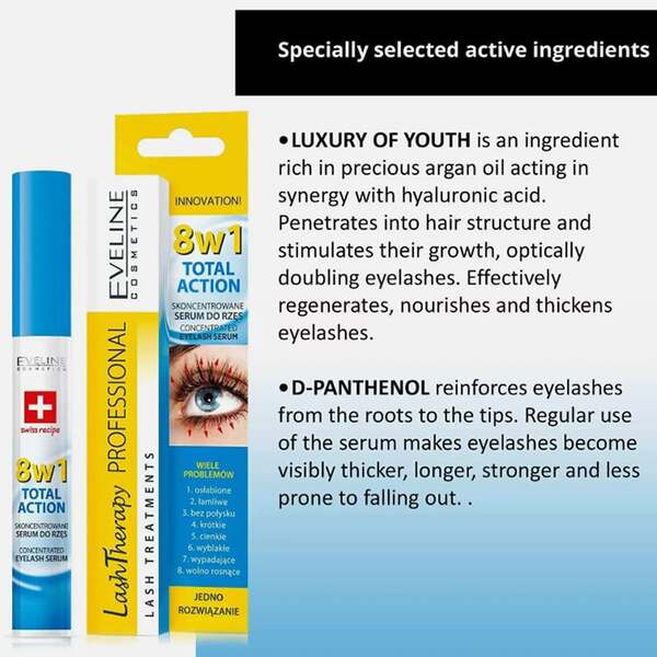 Eveline Lash Therapy 8 In 1 Eyelash Serum - British product