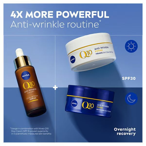 NIVEA Q10 Anti-Wrinkle Serum Face Serum 30ml, imported from the UK