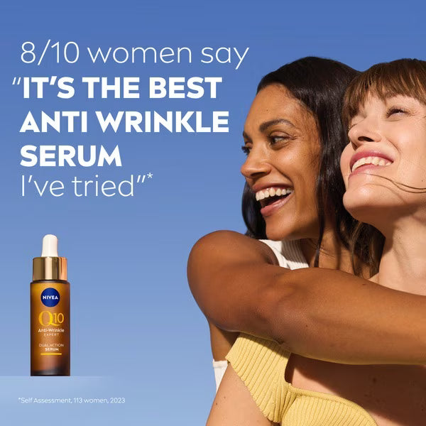NIVEA Q10 Anti-Wrinkle Serum Face Serum 30ml, imported from the UK