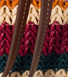 Miu Miu raffia-effect woven tote bag H34cm (British brand)