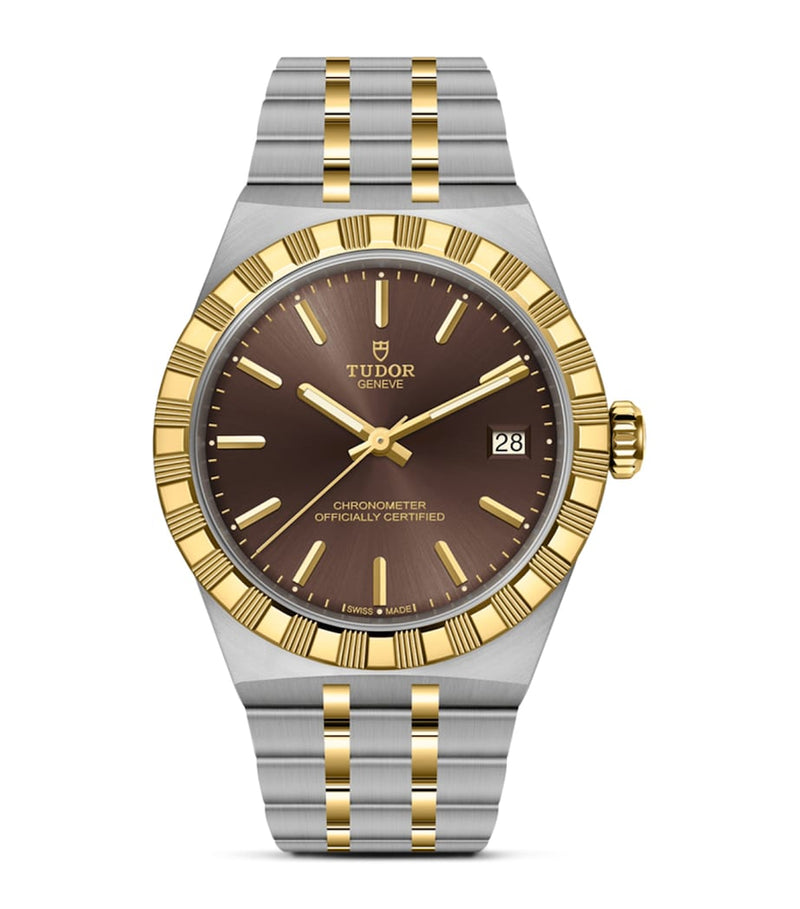 TUDOR Royal stainless steel yellow gold watch 36mm, imported from the UK