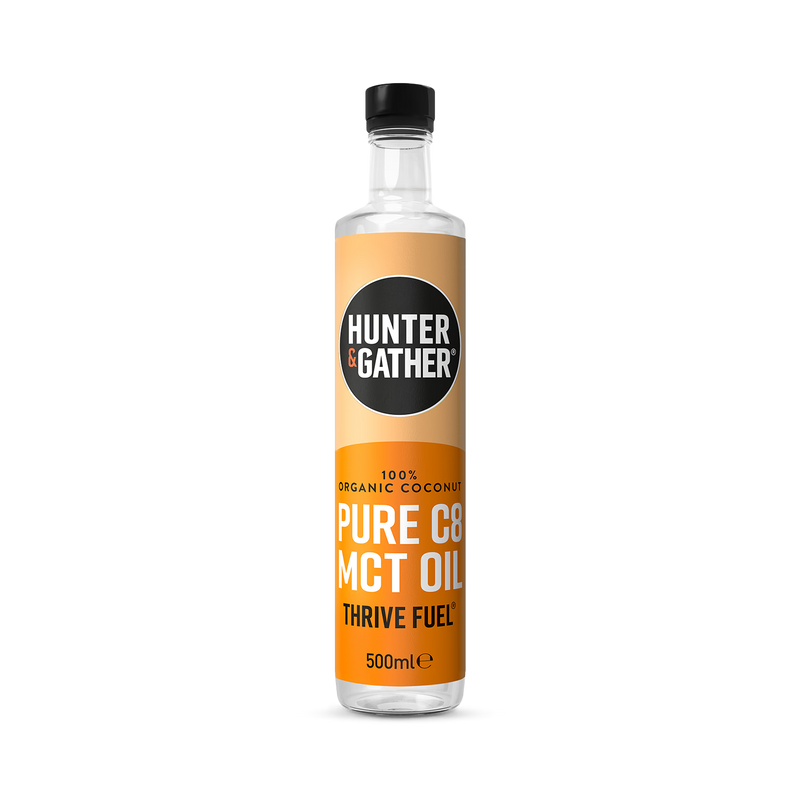 Hunter & Gather Organic Coconut C8 MCT Oil 500ml, UK version
