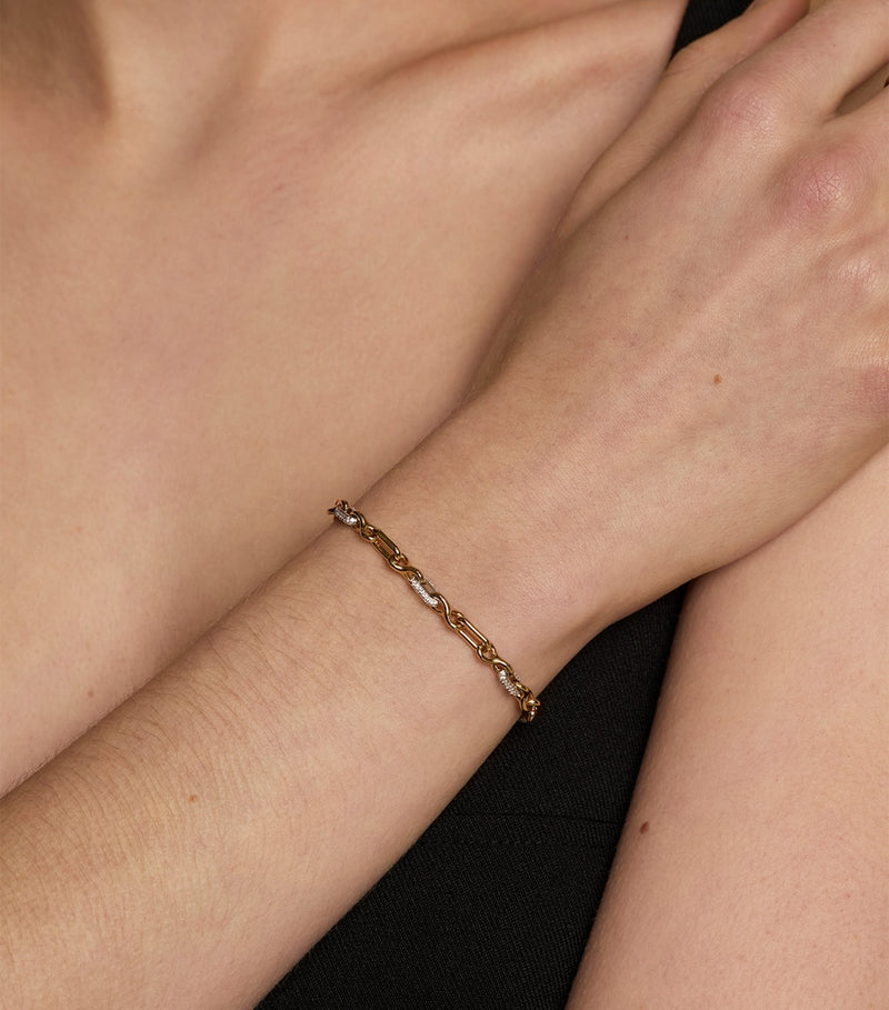 Astrid & Miyu Pavé chain link bracelet - British product