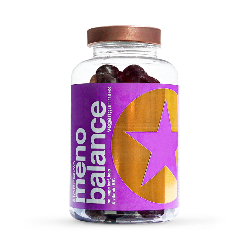 Starpowa Meno Balance gummies blackcurrant flavour pack of 60 (British brand)