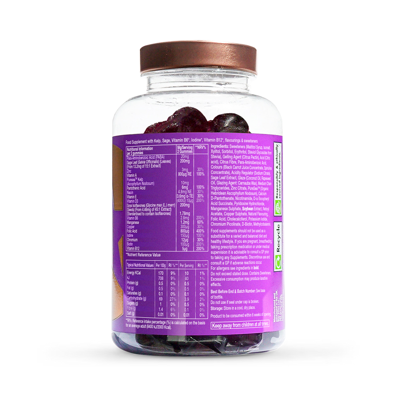 Starpowa Meno Balance gummies blackcurrant flavour pack of 60 (British brand)