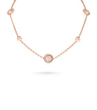 David Morris rose gold chain necklace (British brand)