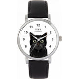 Superdrug Toff London White Ladies Black Cat Head Watch- Buy online at McGrocer