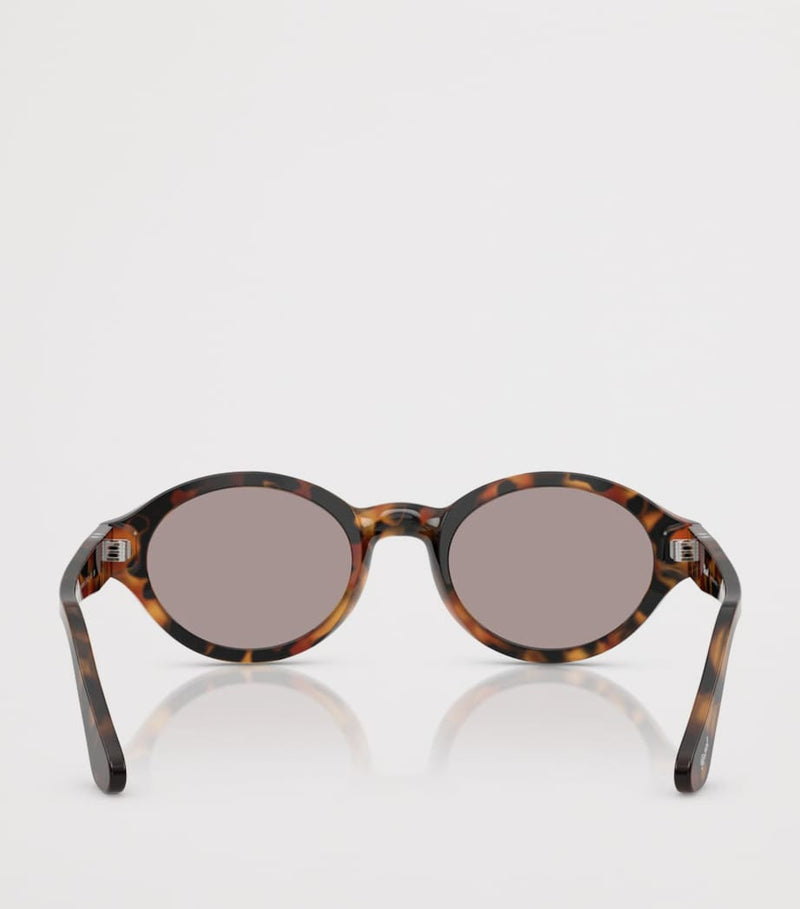 Persol Loris Oval acetate tortoiseshell sunglasses, UK version