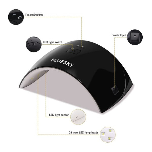 Bluesky Professional LED & UV nail lamp 24W - British product