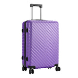Livingandhome lightweight hardside travel suitcase purple 24, UK version