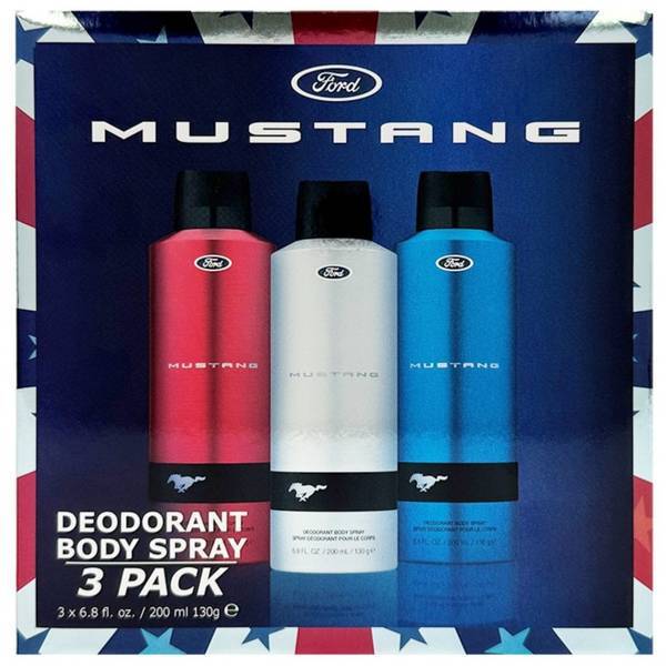 Mustang Deo Trio gift set 200ml deodorant spray - British product