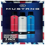 Mustang Deo Trio gift set 200ml deodorant spray - British product