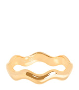 Harrods Astrid & Miyu Gold-Plated Vermeil Ripple Ring- Buy online at McGrocer
