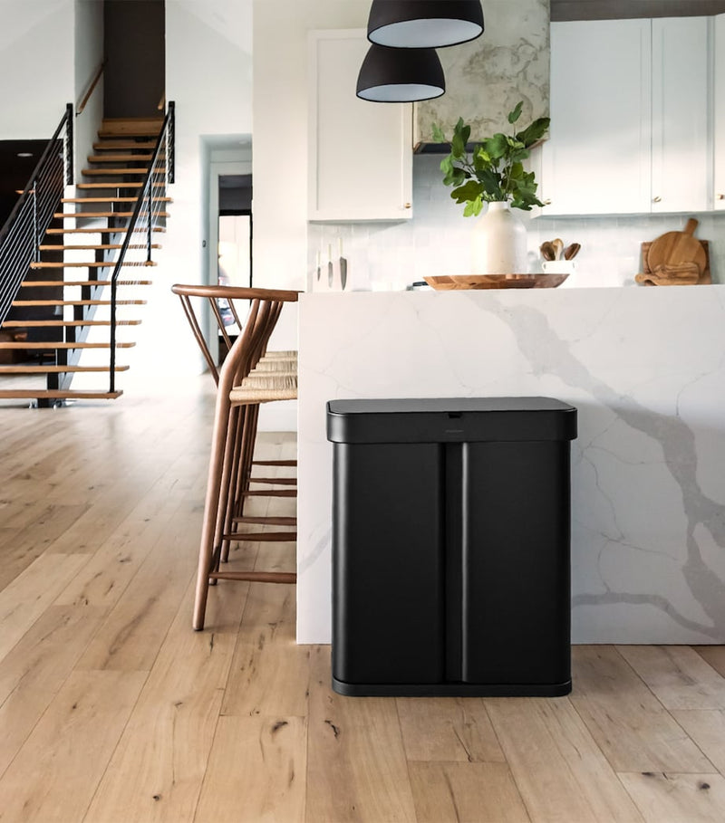 Simplehuman rectangular sensor bin 58L, imported from the UK