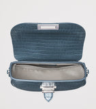 Aspinal of London Portobello croc-embossed leather cross-body bag, imported from the UK