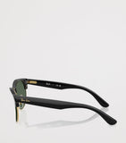Ray-Ban Clubmaster Reverse Square Sunglasses gold-tone acetate, imported from the UK
