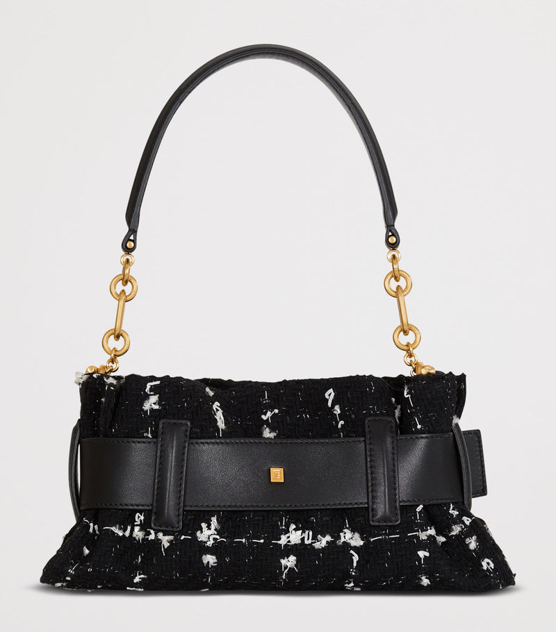 Balmain Mini Tweed Anthem shoulder bag - British product