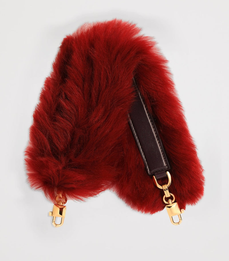 Dolce&Gabbana lambskin-fur shoulder bag strap, UK version