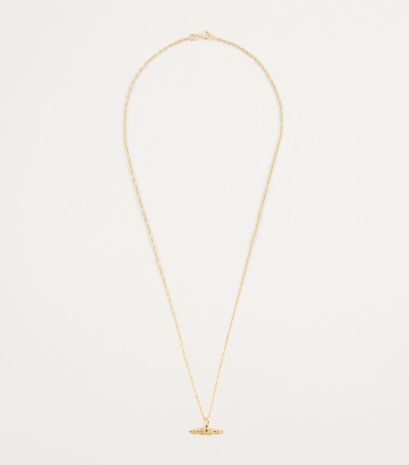 Bleue Burnham recycled gold willow pendant - British product