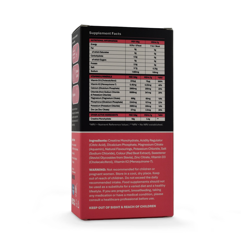 Halo Elevate Hydration Raspberry & Watermelon sachets, imported from the UK