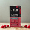 Halo Elevate Hydration Raspberry & Watermelon sachets, imported from the UK