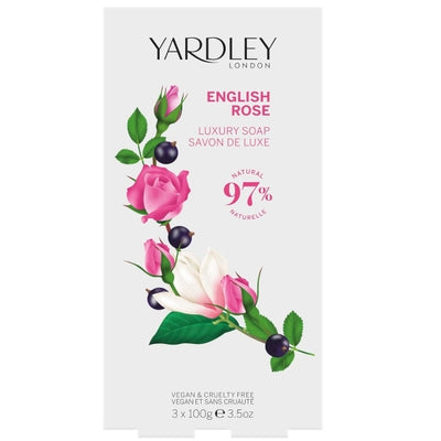 Yardley English Rose Feuchtigkeitsspendende Seife 3x100g