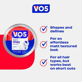VO5 Matt Hair Clay Styling Product 75ml (British brand)