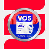 VO5 Matt Hair Clay Styling Product 75ml (British brand)