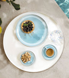 Villeroy & Boch porcelain Perlemor Aqua plate 24cm (British brand)
