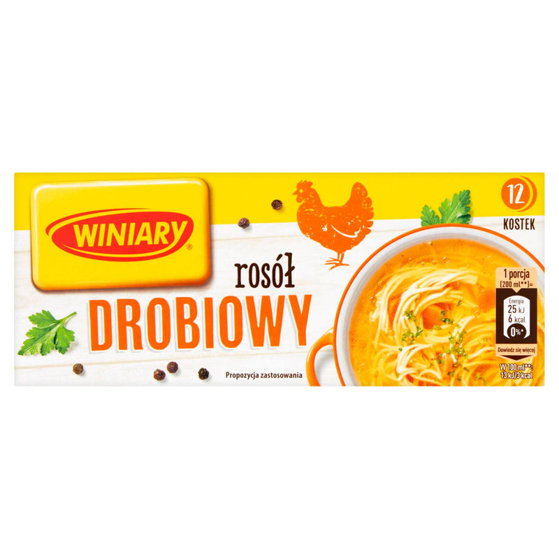 Winiary chicken bouillon cubes 120g (British brand)