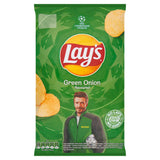 Lay's green onion flavoured potato crisps 130g, UK version