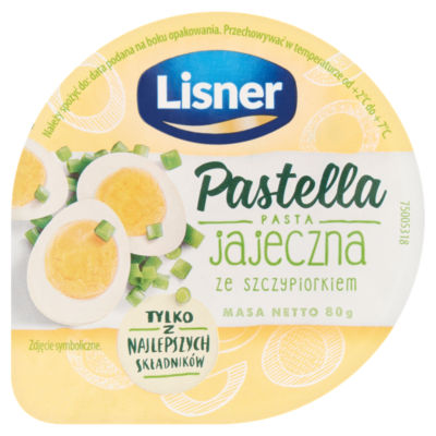 Lisner egg spread with chives 80g, UK version