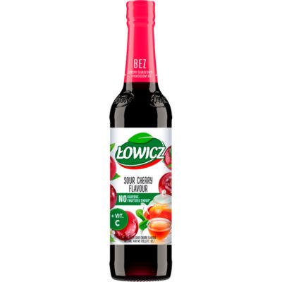 owicz Sour Cherry Flavour Syrup 400 ml, UK version