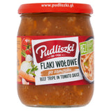 Pudliszki beef tripe in tomato sauce 450g, imported from the UK